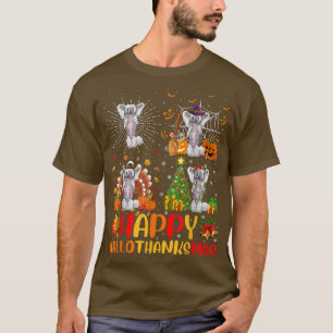 Halloween Christmas Funny Chinese Crested Dog Hall T-Shirt
