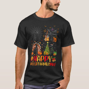 Halloween Christmas Giant Schnauzer Dog Hallotha T-Shirt