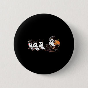 Halloween Christmas Santa's Reindeer Ghost Happy G 6 Cm Round Badge