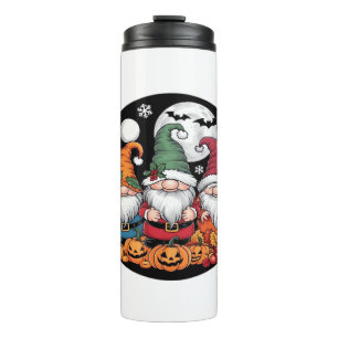 Halloween Christmas Thanksgiving Gnomes Classic T- Thermal Tumbler