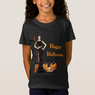 Halloween Classic Elegant Black Dress Fashion T-Shirt