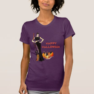 Halloween Classic Elegant Black Dress T-Shirt