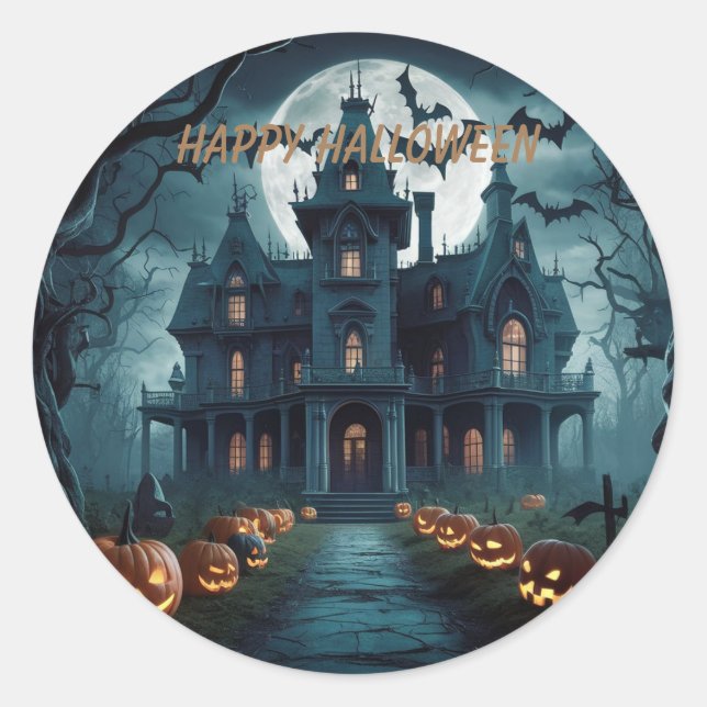 Halloween Classic Round Sticker (Front)