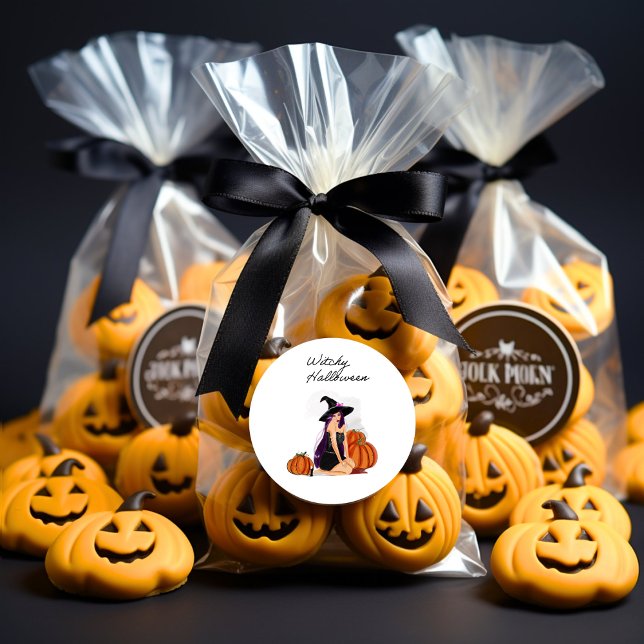 Halloween Classic Round Sticker (Creator Uploaded)
