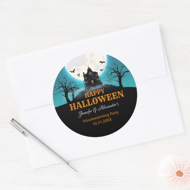 Halloween Classic Round Sticker (Envelope)