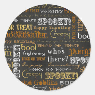 Halloween Classic Round Sticker