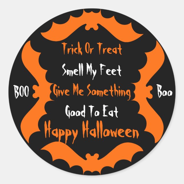 Halloween Classic Round Sticker (Front)