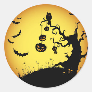 Halloween Classic Round Sticker