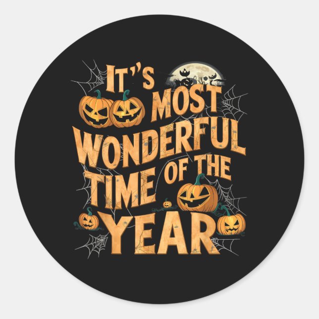 Halloween Classic Round Sticker (Front)