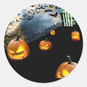 Halloween Classic Round Sticker