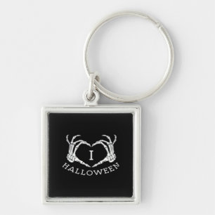 Halloween! Classic - Skeleton Hands Heart Key Ring