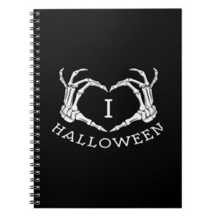 Halloween! Classic - Skeleton Hands Heart Notebook