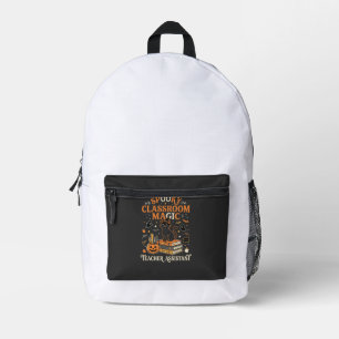 Halloween Classroom Magic Printed Backpack