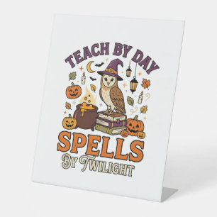 Halloween Classroom Moonlight Magic Pedestal Sign