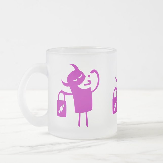 Halloween Clip Art Monster Trick or Treater Mug (Left)