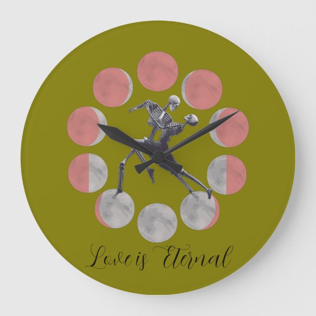 Halloween Clock - Celebrating Love is Eternal (Front)