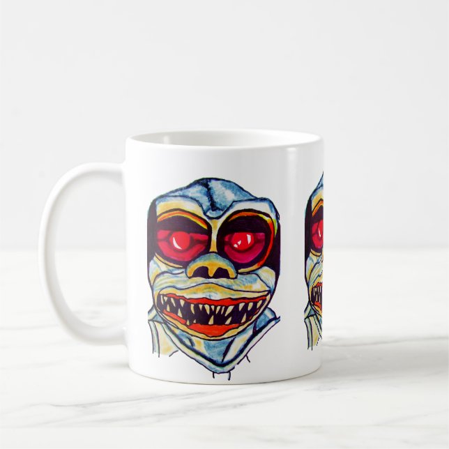 HALLOWEEN CLOSET MONSTER  COFFEE MUG (Left)
