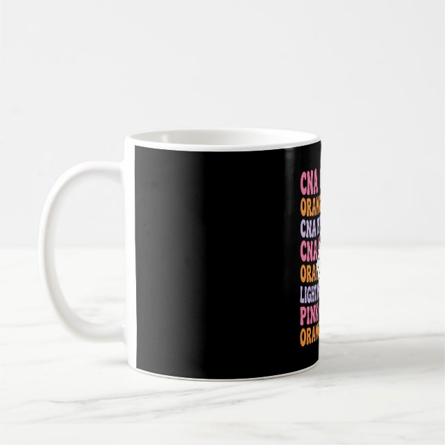Halloween CNA Nurse Ghost Design Coffee Mug (Left)