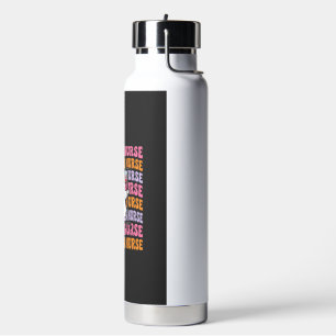 Halloween CNA Nurse Ghost Design Water Bottle