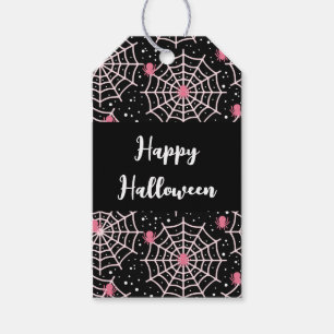 Halloween Cobwebs & Spiders Pattern Gift Tags