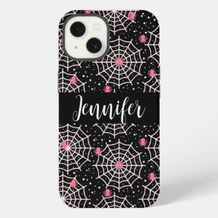 Halloween Cobwebs & Spiders Pattern iPhone 13 Case