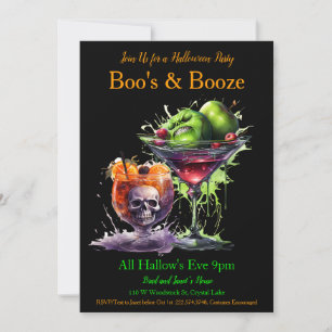  Halloween Cocktail Costume Party Invitation