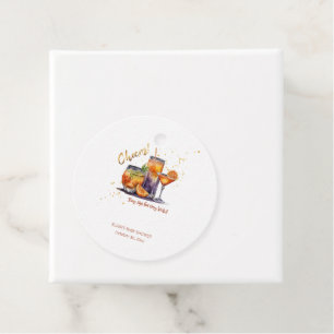Halloween Cocktail Drinks Baby Shower Favour Tags