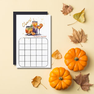 Halloween Cocktail Drinks Baby Shower Game