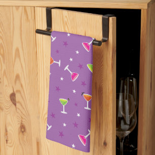 Halloween Cocktails Tea Towel