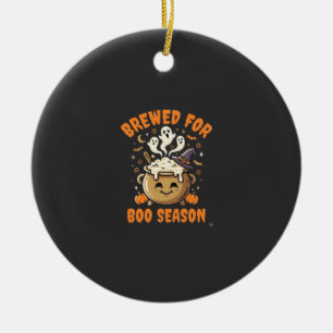 Halloween Coffee Boo Season Ceramic Tree Decoration