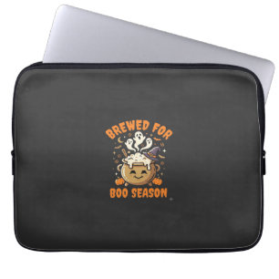 Halloween Coffee Boo Season Laptop Sleeve