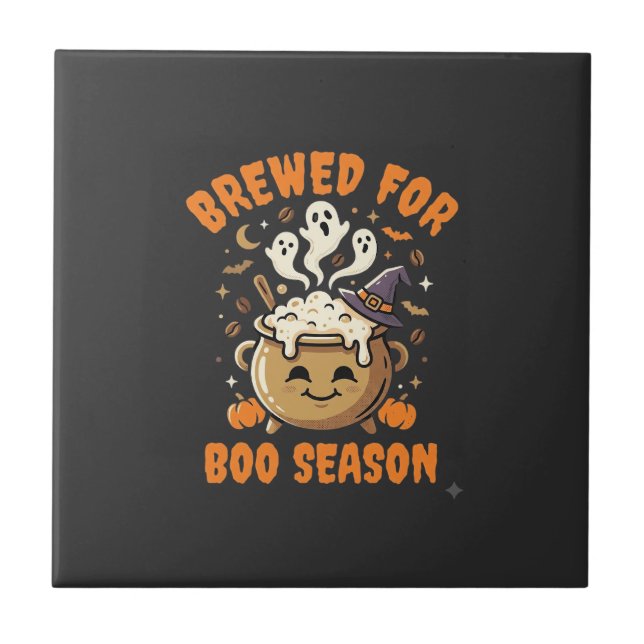 Halloween Coffee Boo Season Tile (Front)