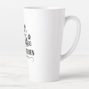 Halloween Coffee Cats Witches Birthday Latte Mug