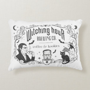Halloween Coffee Decor Kitchen Accent Throw Pillow