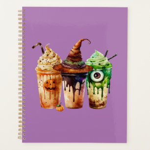 Halloween Coffee Drink Watercolor Trio  Planner