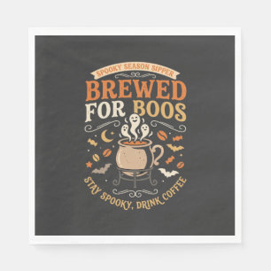 Halloween Coffee Ghost Celebration Napkin