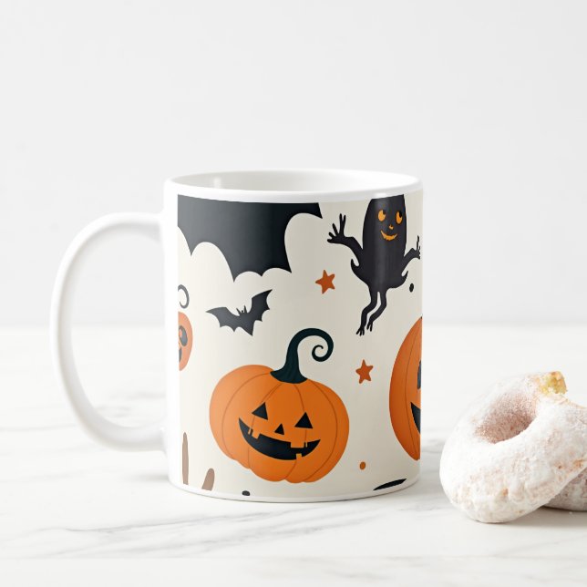 Halloween Coffee Mug (With Donut)