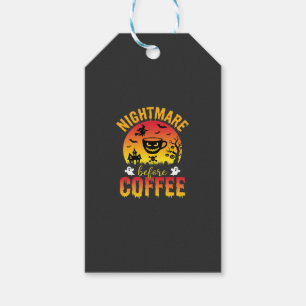 Halloween Coffee Nightmare Before Coffee Spooky Ve Gift Tags