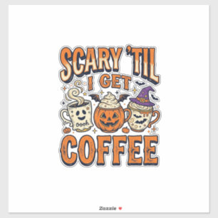 Halloween Coffee Scary Until Coffee Vintage Shirt_