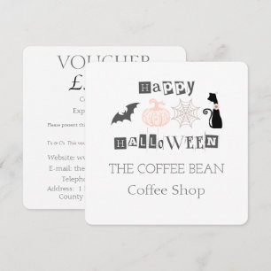 Halloween Coffee Shop Seasonal Business Branding