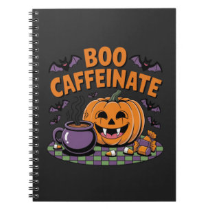 Halloween Coffee Vibes Notebook
