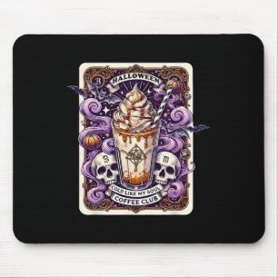 Halloween Cold Like My Soul Coffee Club Tarot Card Mouse Mat