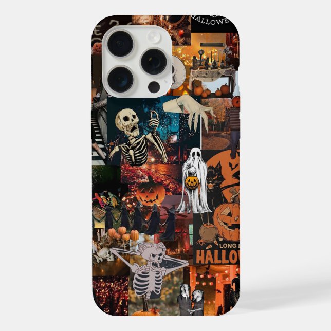 Halloween Collage iPhone Case (Back)