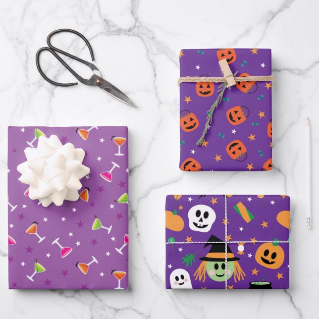 Halloween Collection  Wrapping Paper Sheet (Front)