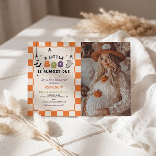 Halloween Colourful Baby Shower Invitation Photo
