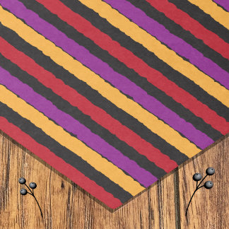 Halloween colourful stripes tissue paper