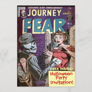 Halloween Comic Strip Funny Invitation