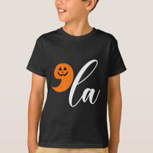 Halloween Comma La Funny Pumpkin Kamala Harris Pre T-Shirt