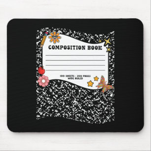 Halloween Composition Book Notebook Funny Teacher Mouse Mat
