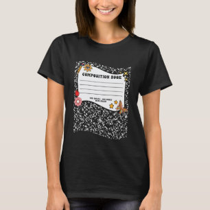 Halloween Composition Book Notebook Funny Teacher T-Shirt